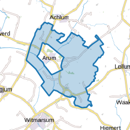 Verspreide huizen Arum
