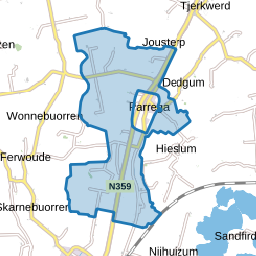 Verspreide huizen Parrega