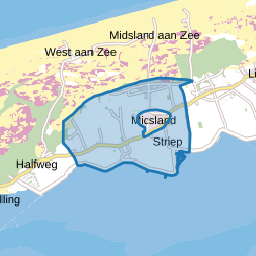 Verspreide huizen Midsland-Zuid