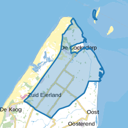 Verspreide huizen in de polders Eierland en Eendracht
