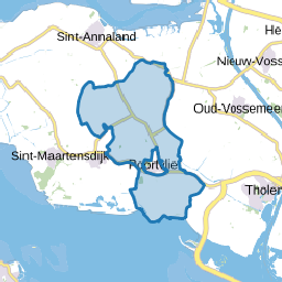 Verspreide huizen Poortvliet