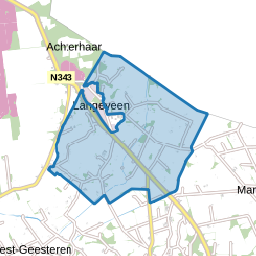 Verspreide huizen Langeveen