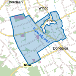 Verspreide huizen Bunne