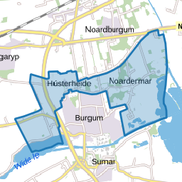 Verspreide huizen Burgum