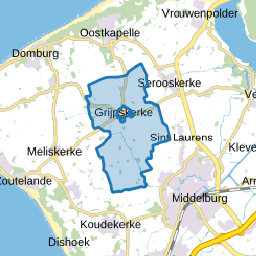 Verspreide huizen Grijpskerke