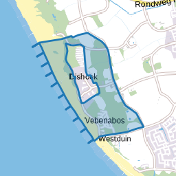 Verspreide huizen recreatiegebied van Koudekerke