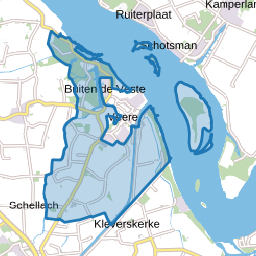 Verspreide huizen Veere