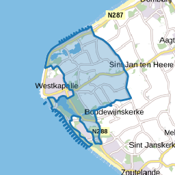 Verspreide huizen Westkapelle