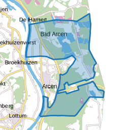 Verspreide huizen Arcen