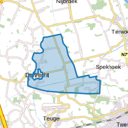 Verspreide huizen De Vecht, De Pol en omgeving