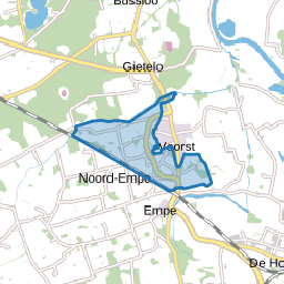 Verspreide huizen Voorst en Wilpse Klei