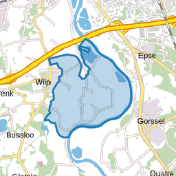 Verspreide huizen op de Wilpse Klei