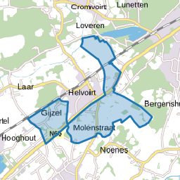 Verspr huizen Gijzel Raam en Molenstr