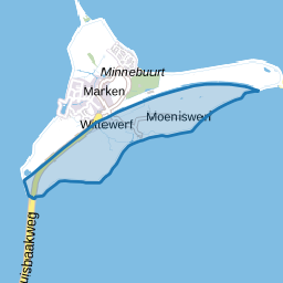 Verspreide huizen Op de Werven ten zuiden van kanaal