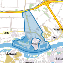 Verspreide huizen Haaften