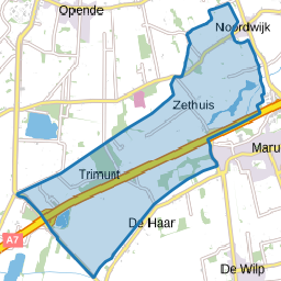 Verspreide huizen in het noordwesten
