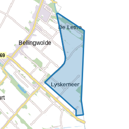 Verspreide huizen ten noordoosten van Rhederbrug