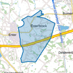 Verspreide huizen Enterbroek en omgeving