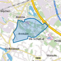 Verspreide huizen Heumenseweg-Boskant