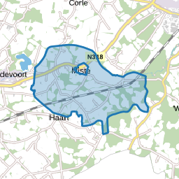 Verspreide huizen Miste