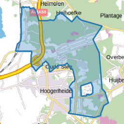 Verspreide huizen Hoogerheide