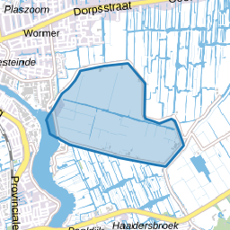 Verspreide huizen in de polder Engewormer