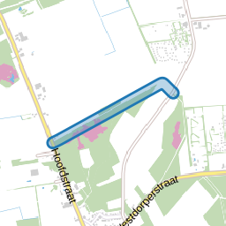 Weg langs de Strubben