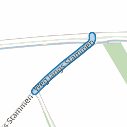 Weg langs Stammen
