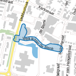 Weg achter de Blenk